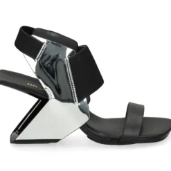 UNITED NUDE Sandalias cuña de Mujer LOOP REIKI HI SILVER