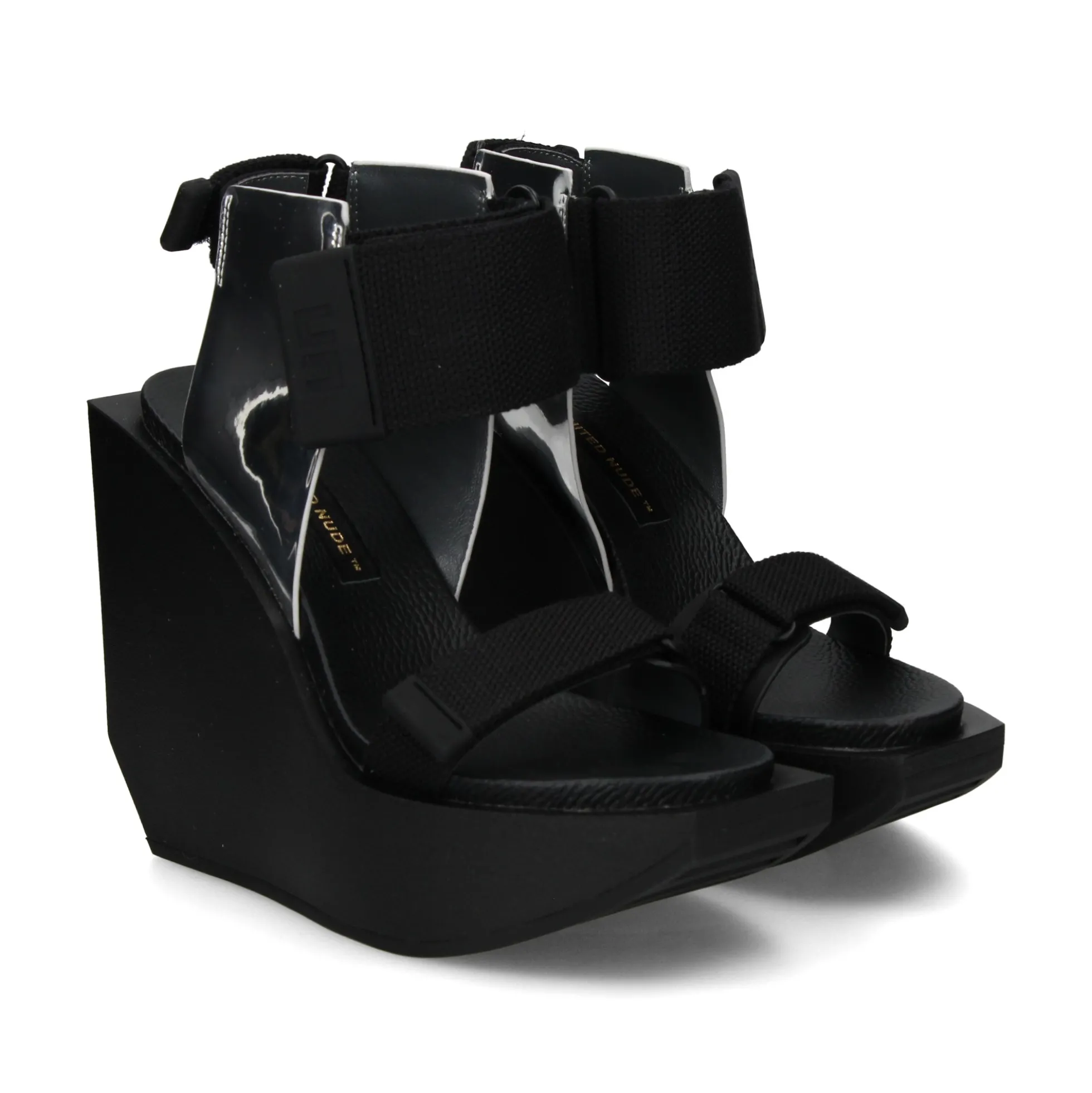 UNITED NUDE Sandalias cuña de Mujer WA HI MIRROR SILVER