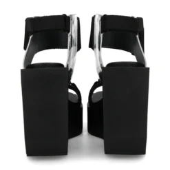 UNITED NUDE Sandalias cuña de Mujer WA HI MIRROR SILVER