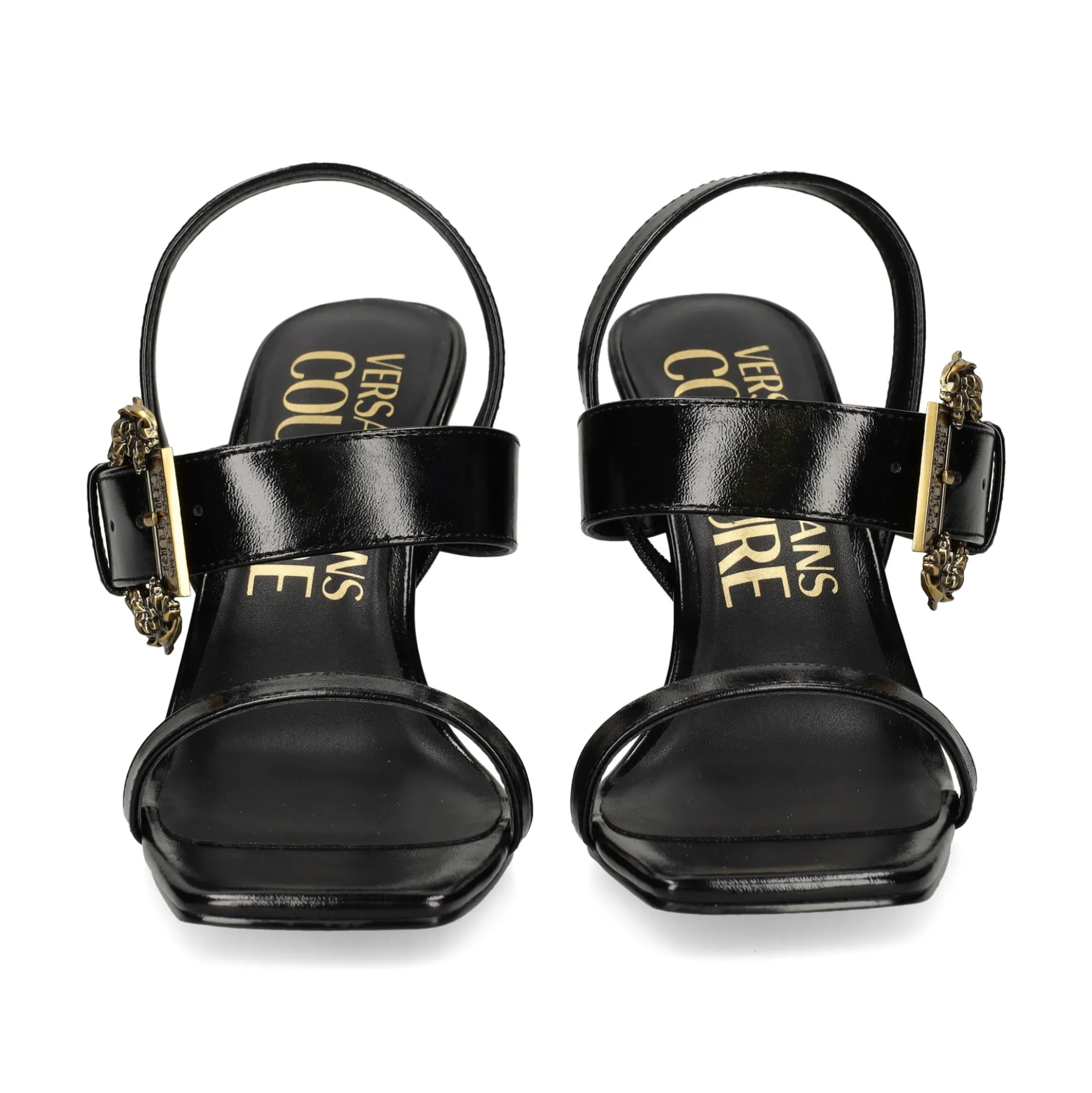 VERSACE JEANS Sandalias con tacón de Mujer 79VA3S71 899 BLACK