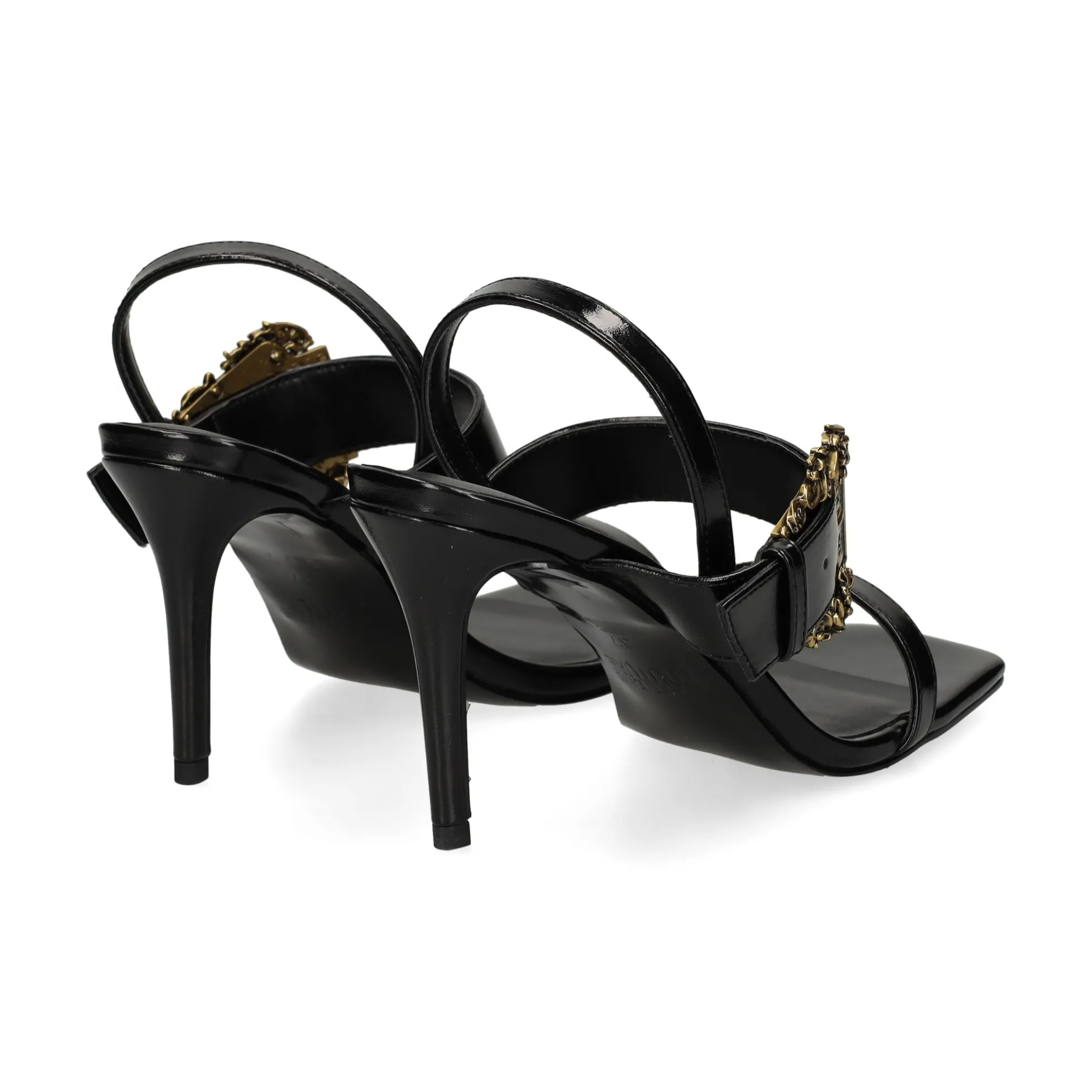 VERSACE JEANS Sandalias con tacón de Mujer 79VA3S71 899 BLACK