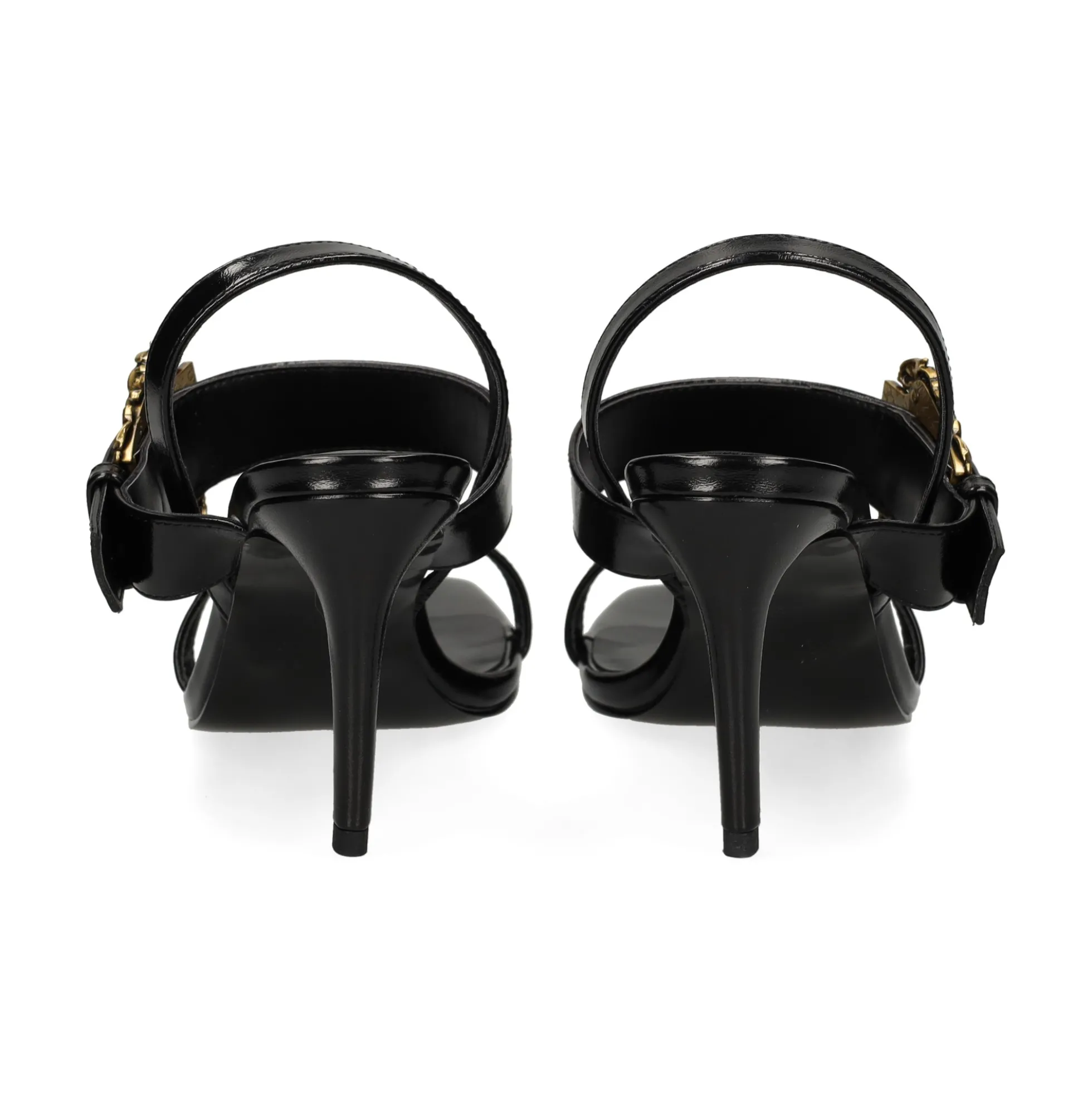 VERSACE JEANS Sandalias con tacón de Mujer 79VA3S71 899 BLACK