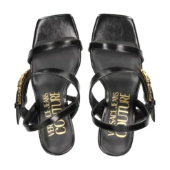 VERSACE JEANS Sandalias con tacón de Mujer 79VA3S71 899 BLACK