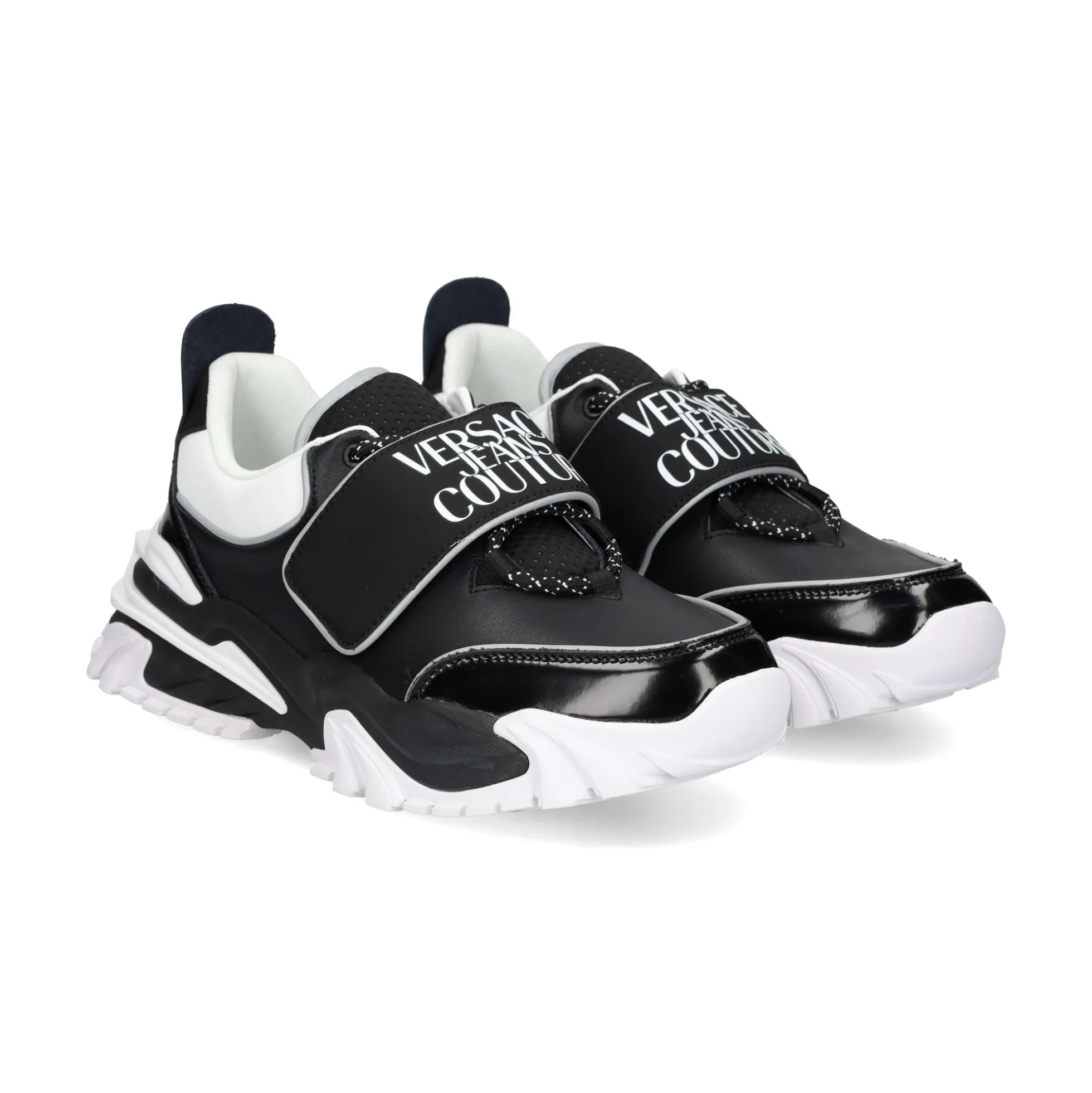 VERSACE JEANS Zapatillas de Hombre 75YA3SIA L01 BLACK/WHITE