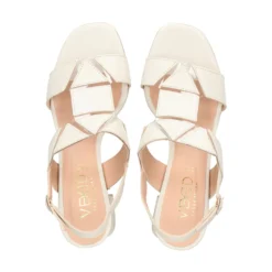 VEXED SHOES COMPANY Sandalias con tacón de Mujer FIONA 23533 MARFIL
