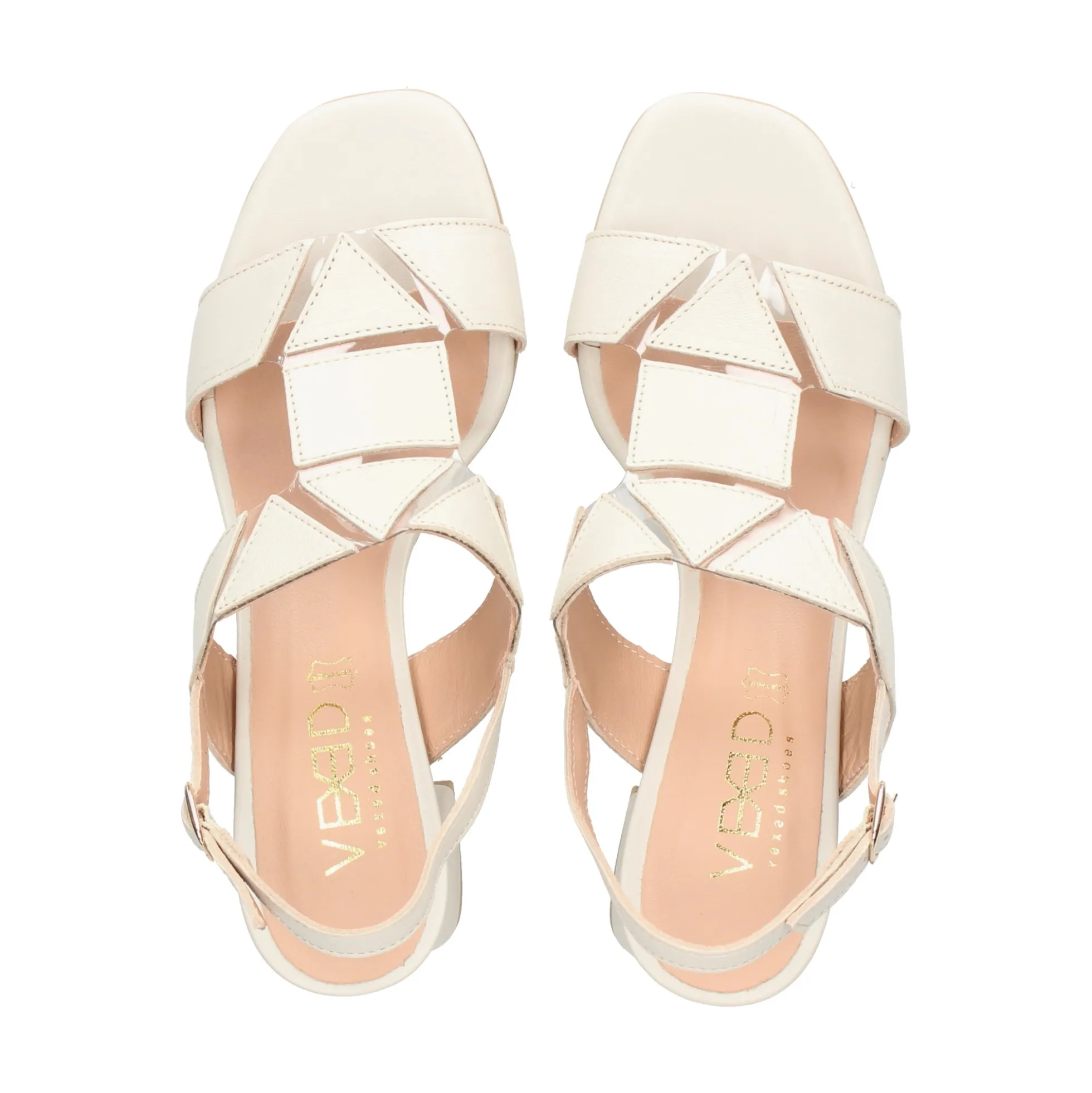 VEXED SHOES COMPANY Sandalias con tacón de Mujer FIONA 23533 MARFIL