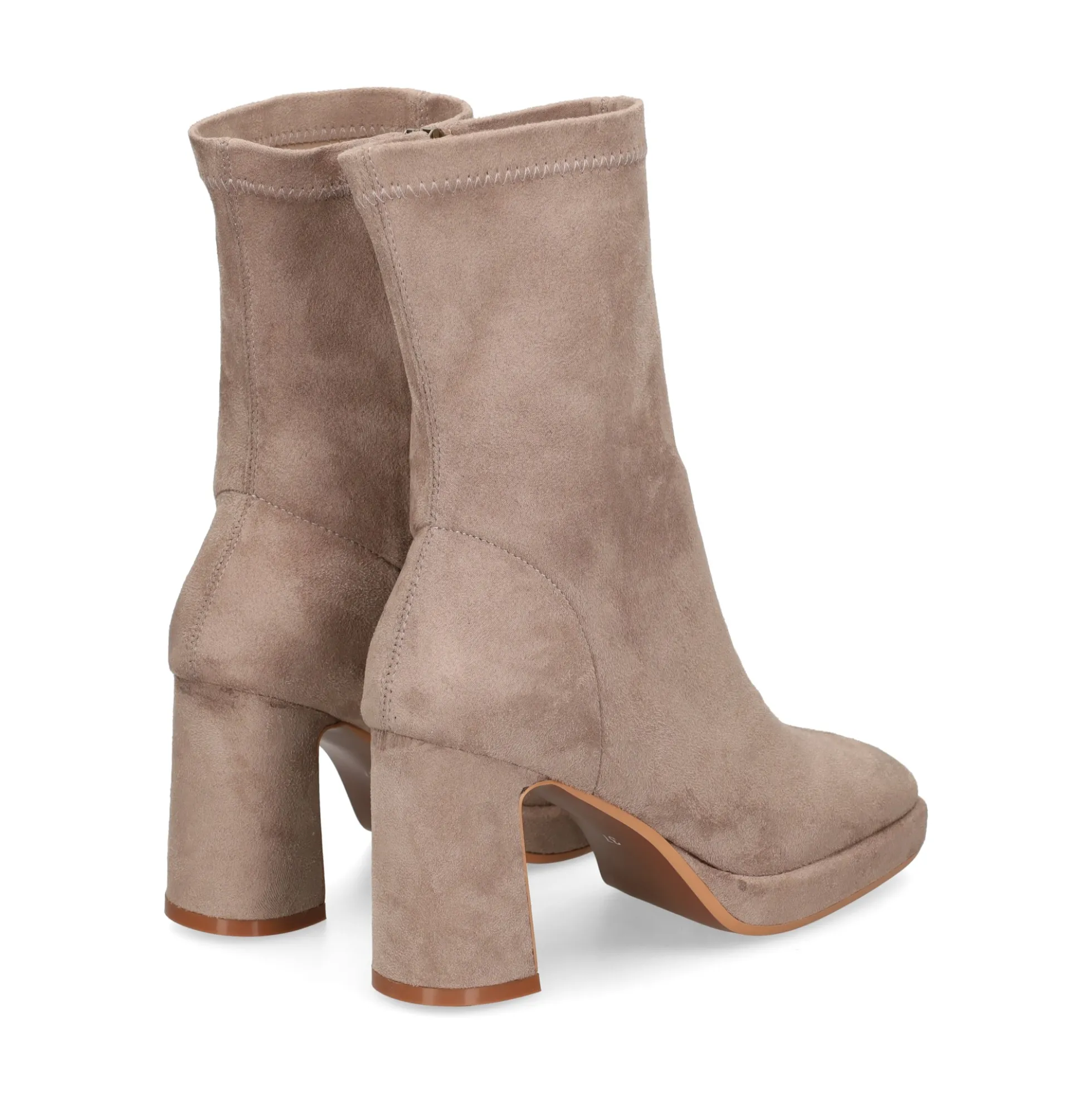 VIBES Botines con tacón de Mujer VB2310 SAND