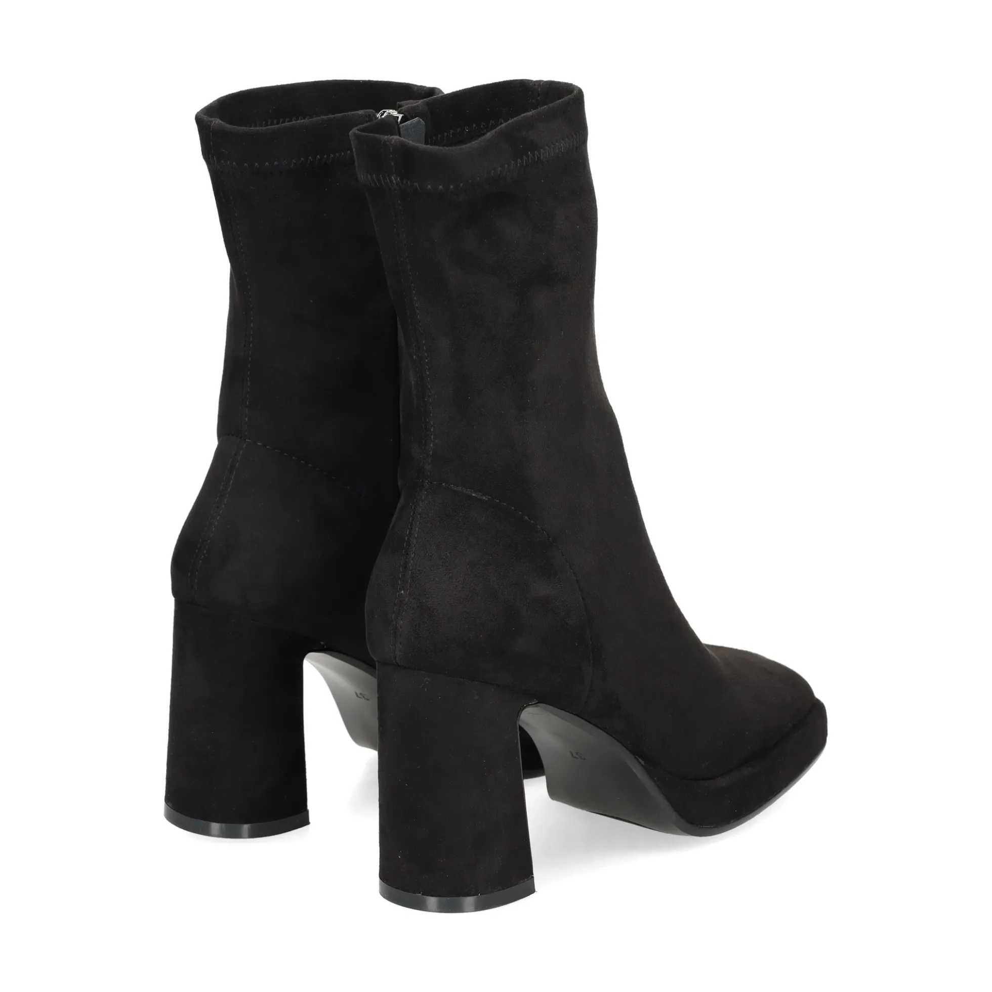 VIBES Botines con tacón de Mujer VB2310 NEGRO