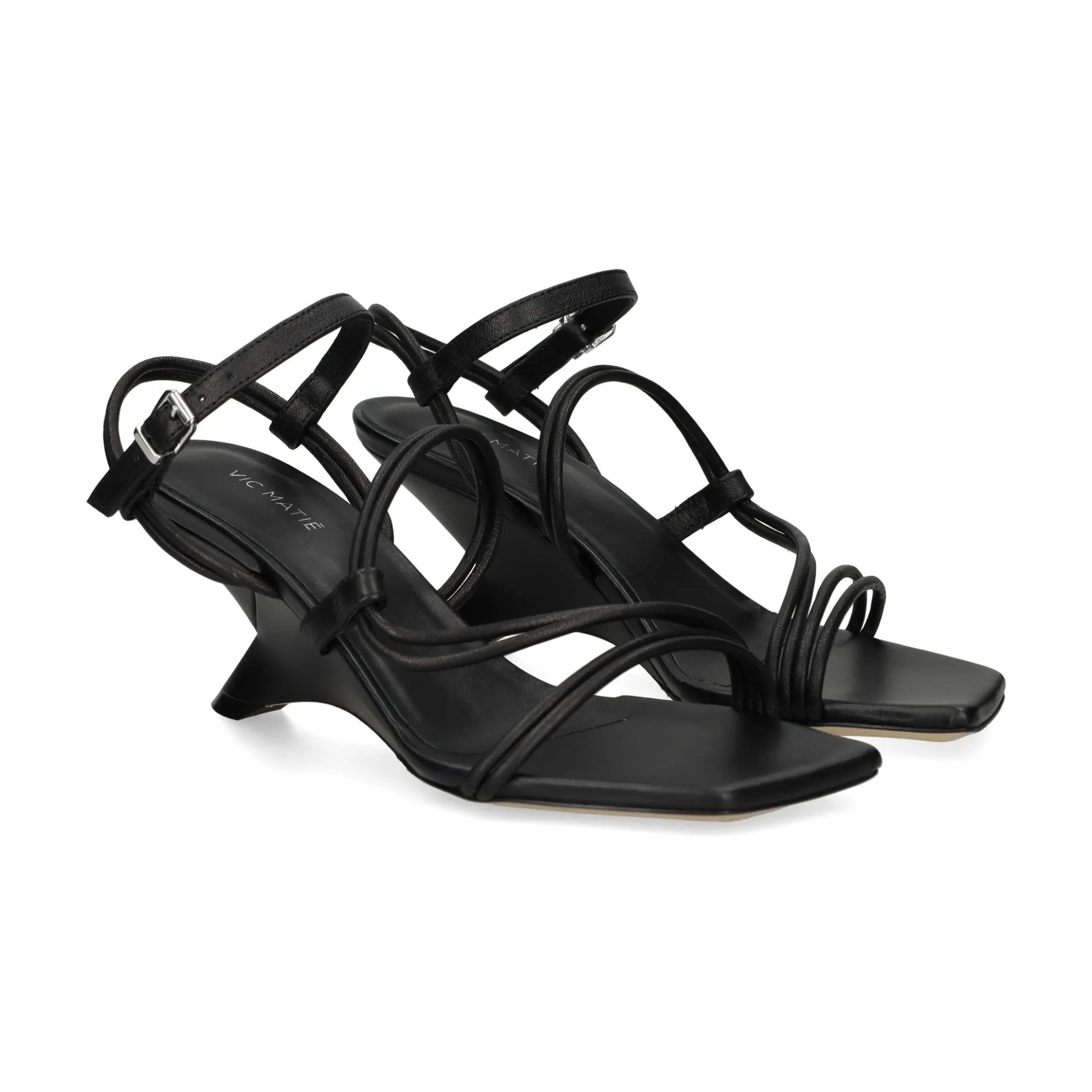 VIC MATIE Sandalias cuña de Mujer 1G3300D 101 NEGRO