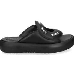 VIC MATIE Sandalias planas de Mujer 1E1208D 101 NEGRO