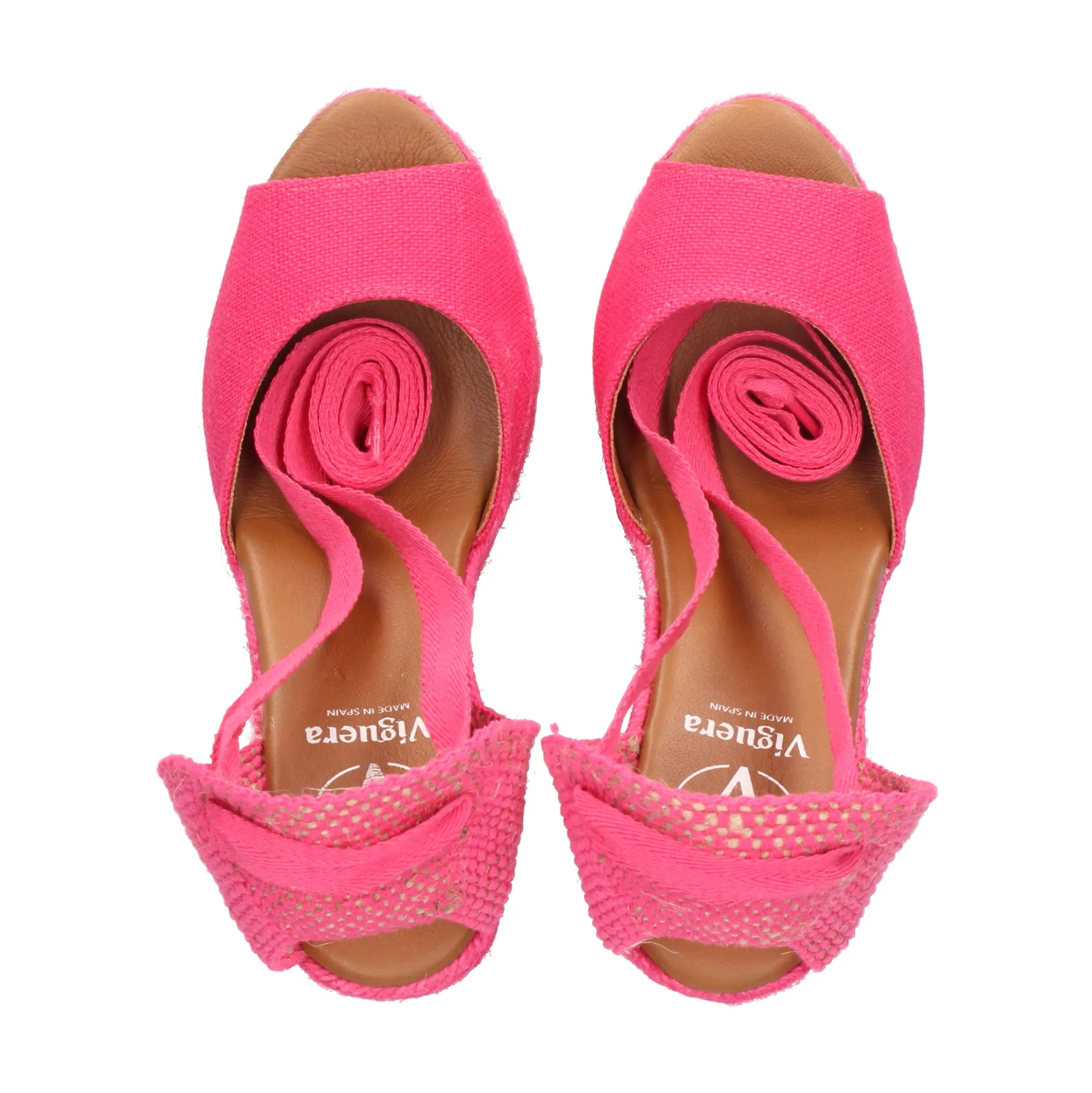 VIGUERA Sandalias cuña de Mujer 2133 604 FUXIA