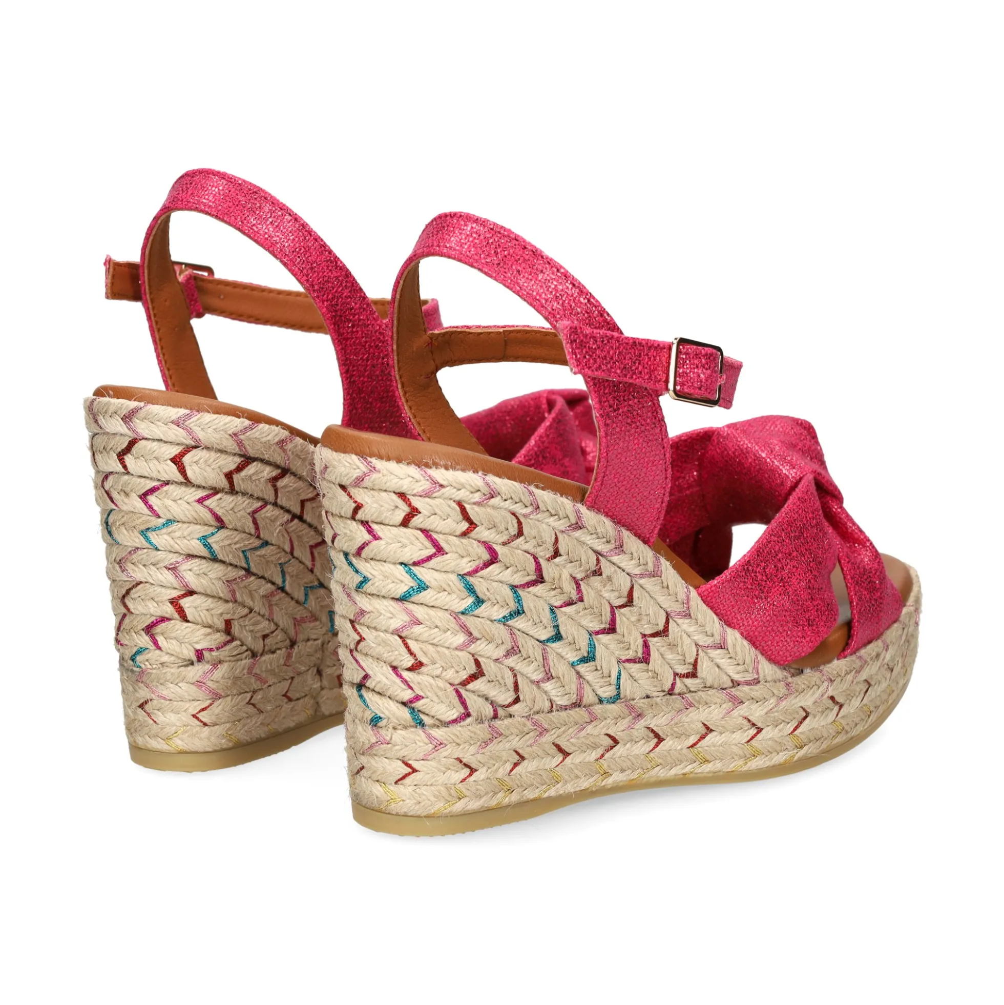 VIGUERA Sandalias cuña de Mujer 2144 604 FUXIA