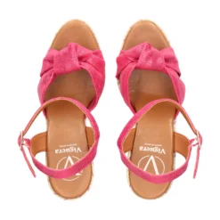 VIGUERA Sandalias cuña de Mujer 2144 604 FUXIA