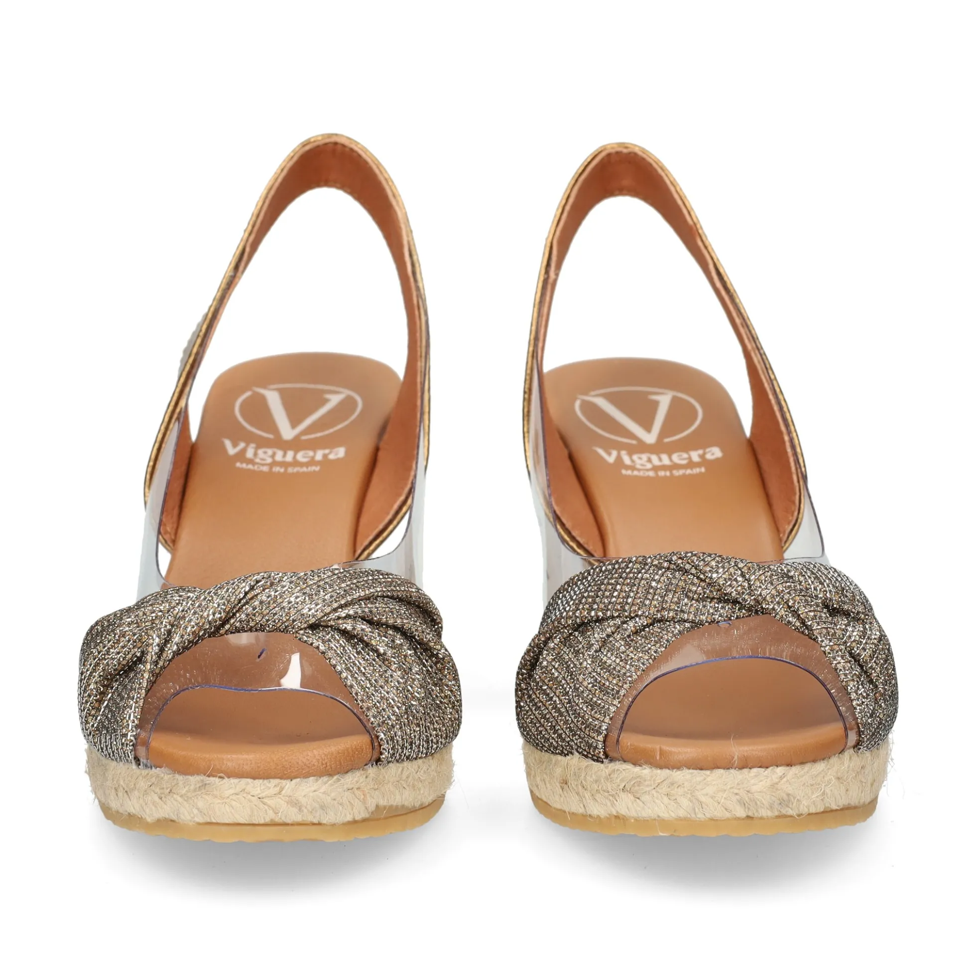 VIGUERA Sandalias cuña de Mujer 0296 BRONCE