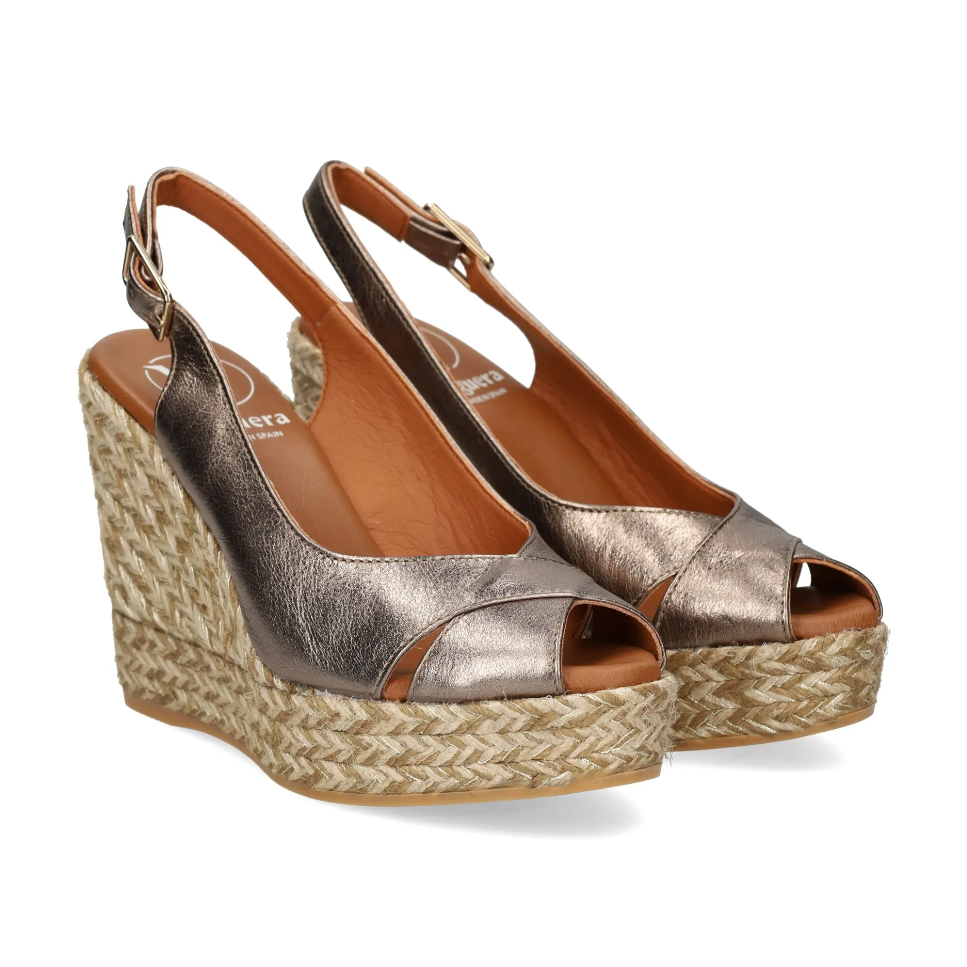 VIGUERA Zapatos cuña 1823 FUMO