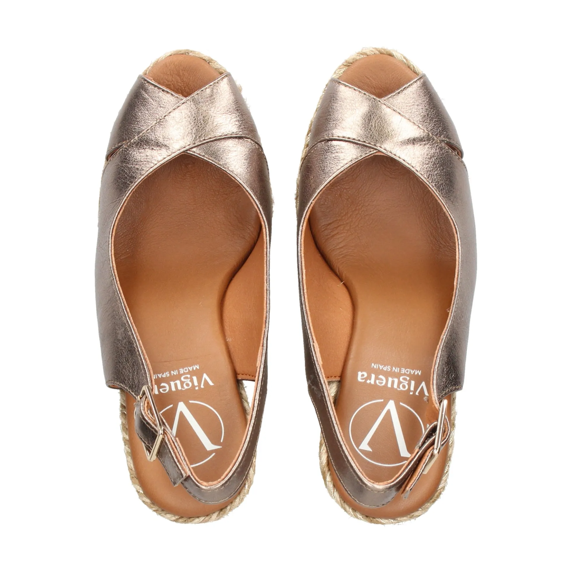 VIGUERA Zapatos cuña 1823 FUMO