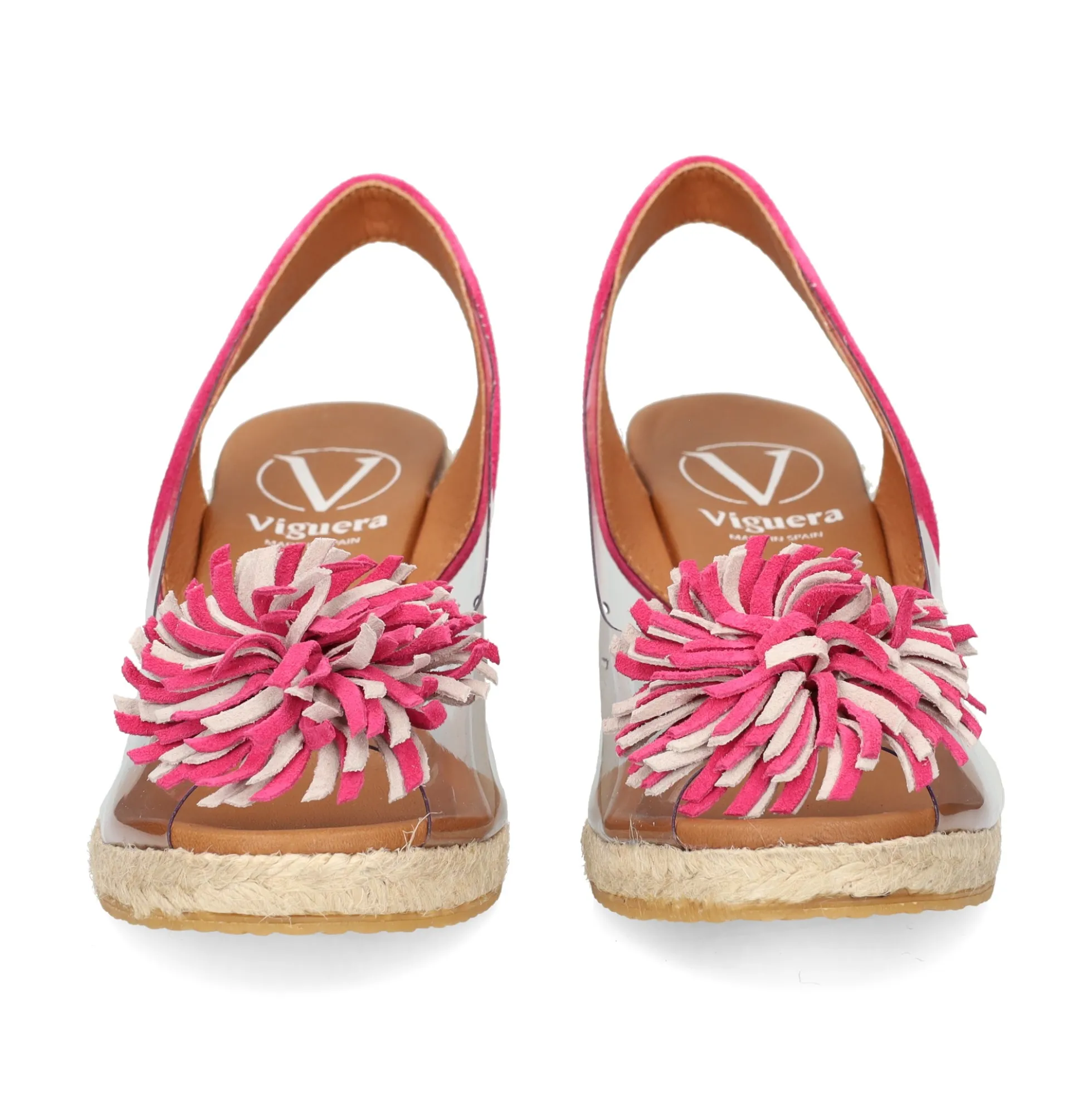 VIGUERA Zapatos cuña 0294 604 FUXIA