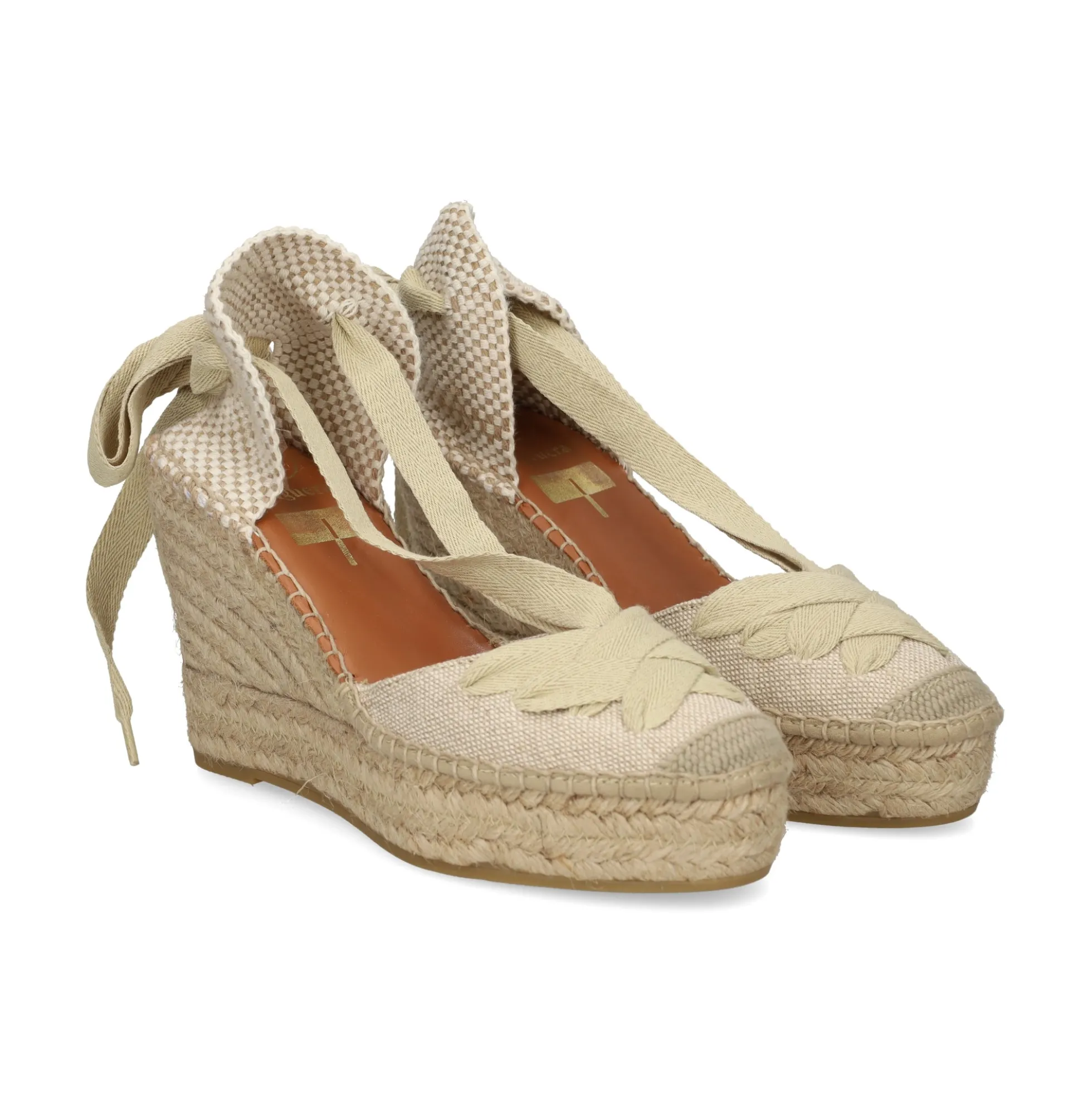 VIGUERA Zapatos cuña 2227 NATURAL