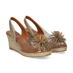 VIGUERA Zapatos cuña 0297 PLATINO