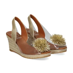 VIGUERA Zapatos cuña 0293 PLATINO