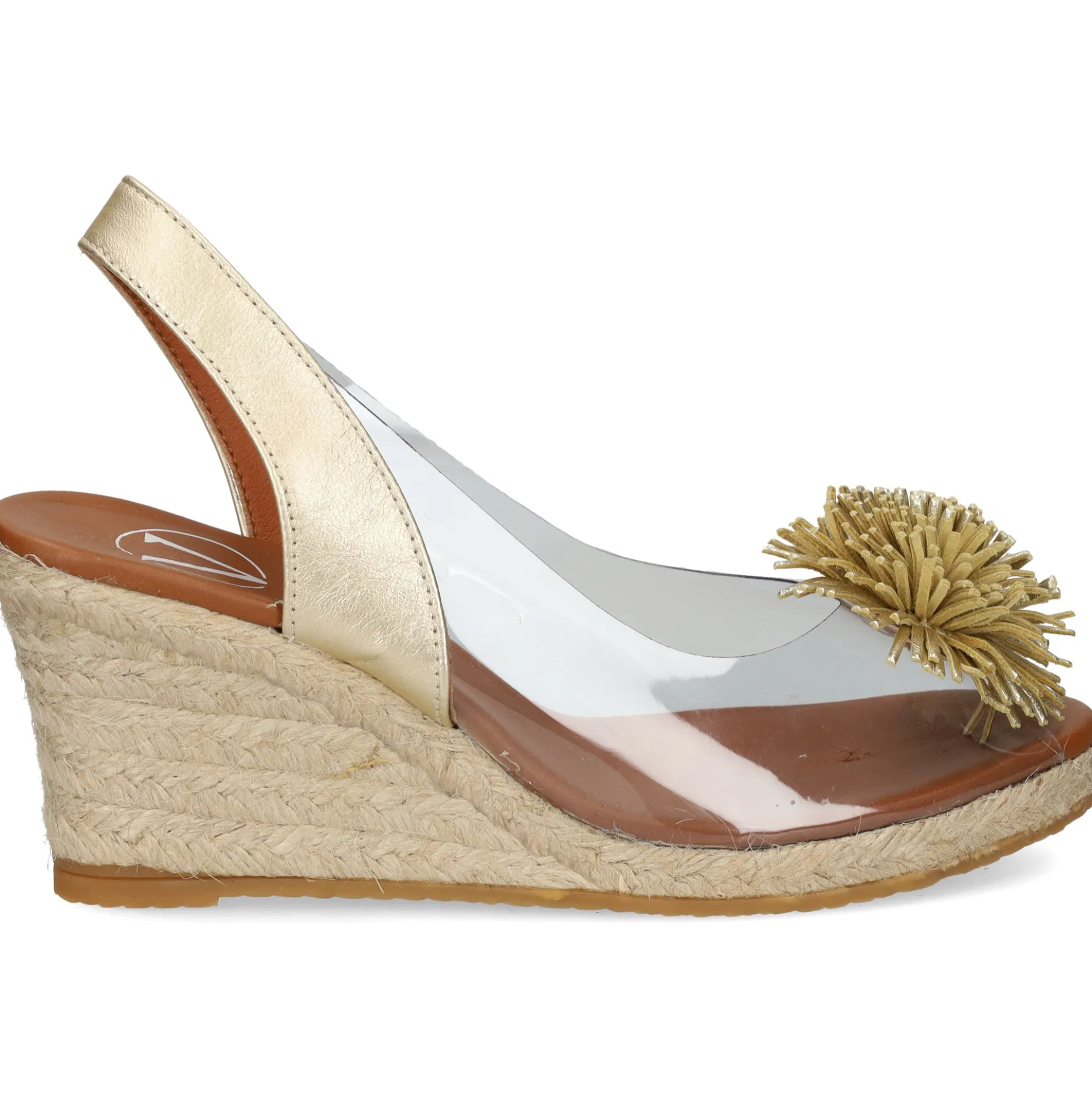 VIGUERA Zapatos cuña 0293 PLATINO