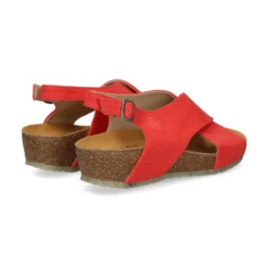 ZOURI Sandalias cuña de Mujer MERMAID SCARLET
