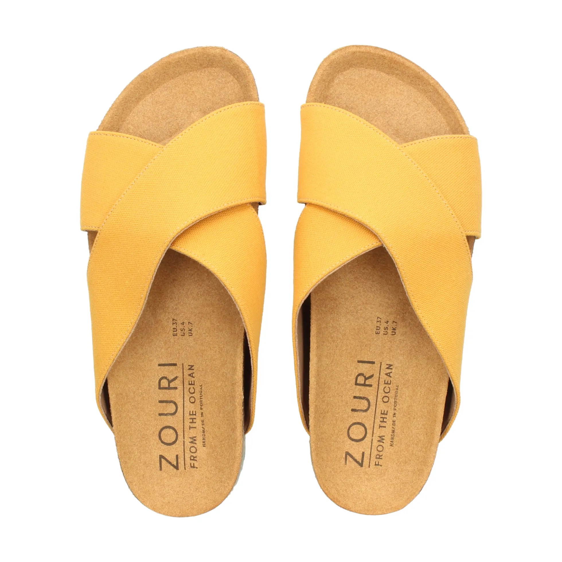 ZOURI Sandalias planas de Mujer SUN MOSTAZA