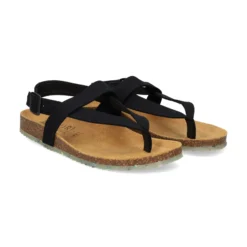 ZOURI Sandalias planas de Mujer ISLE NEGRO